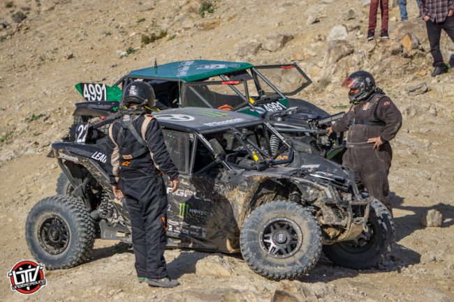 Cody Currie ended his day early after colliding with a RZR on lap 1