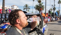 Jagged X Racing driver Brandon Scheuler after the finish of the 2018 Baja 1000