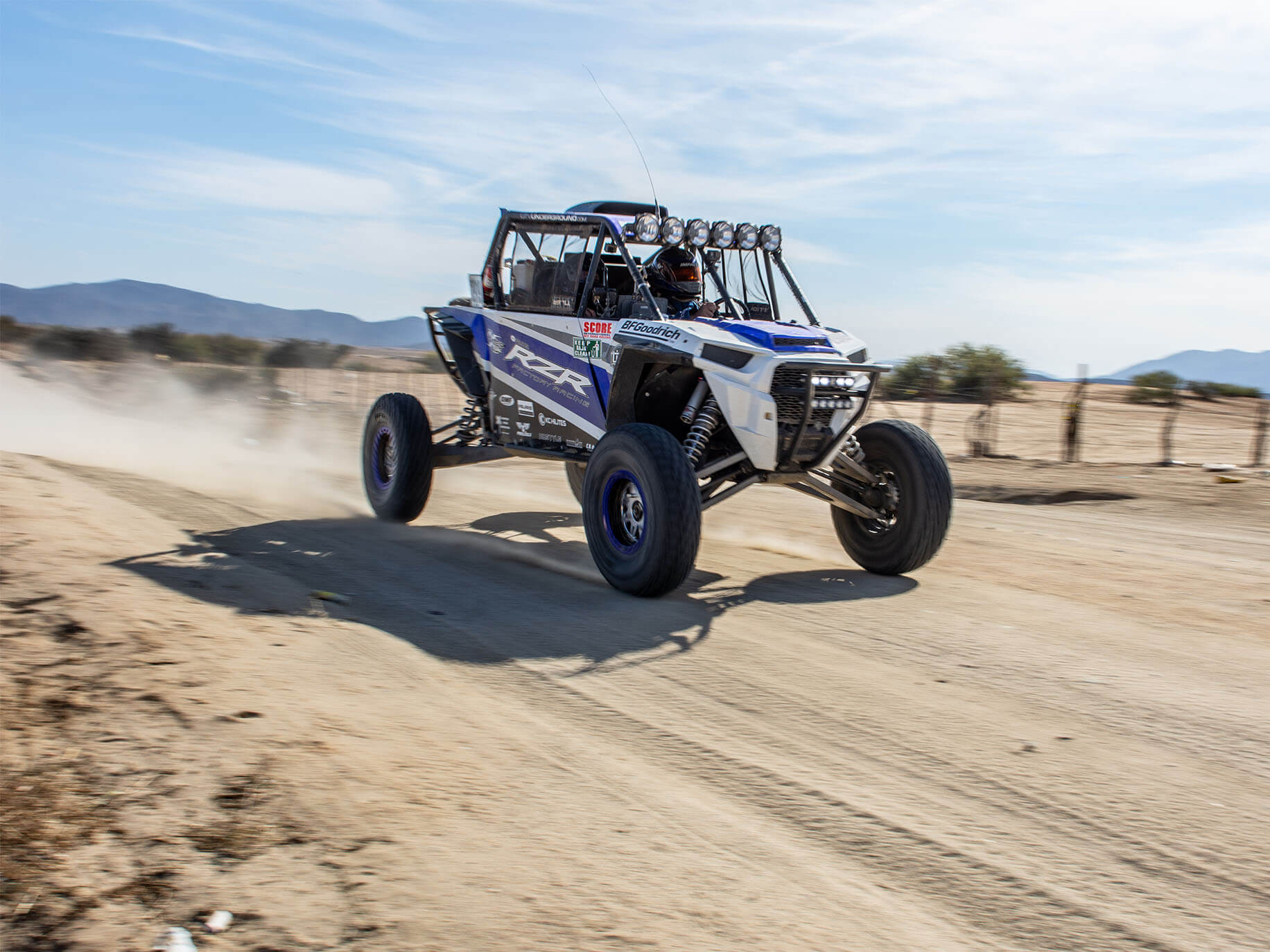 Jagged X Racing Team going full speed at the 2018 Baja 1000