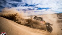 Red Bull Off-Road Junior Team member Mitch Guthrie drives at Glamis in Brawley, CA