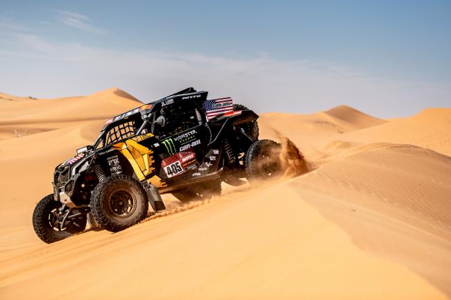 Casey Currie at Stage 7 of the 2020 Dakar Rally
