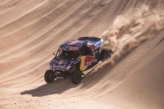 Blade Hildebrand at stage 8 of the 2020 Dakar Rally