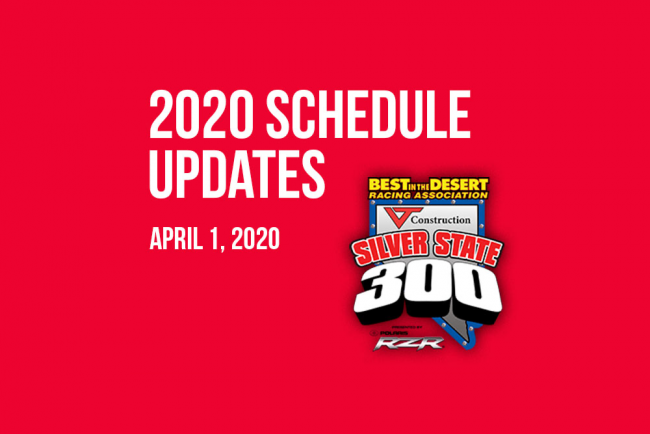 An Update From Best In The Desert Regarding the 2020 Race Schedule